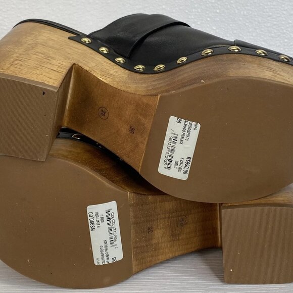 Schutz “Piper” Platform Leather Clogs – Women’s Size 6 (NWT) - Picture 9 of 13